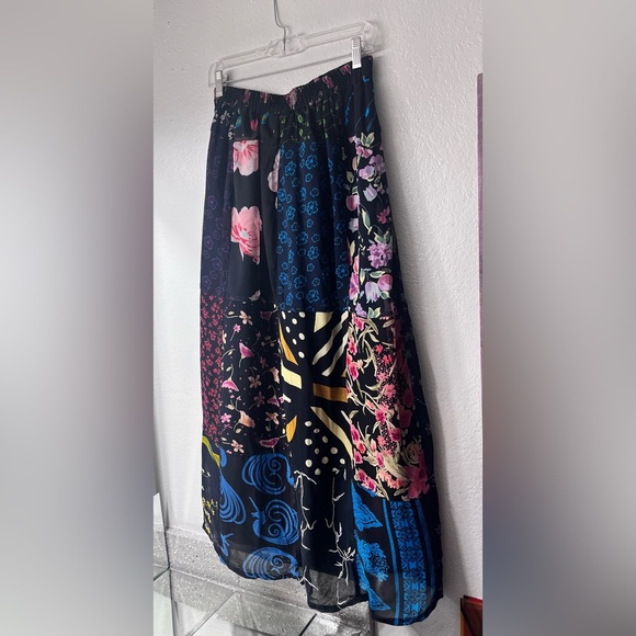 Vintage Y2K Sacred Threads Patchwork Bohemian Hippie Maxi Skirt S/M - Picture 3 of 17